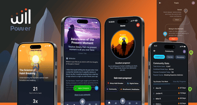 Wilpower – Wellness & Habit Change App - Application mobile