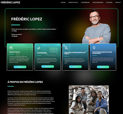 [Site] Frédéric Lopez (tv), création en urgence - Website Creation