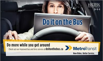 Do It On The Bus, Laptop - Advertising