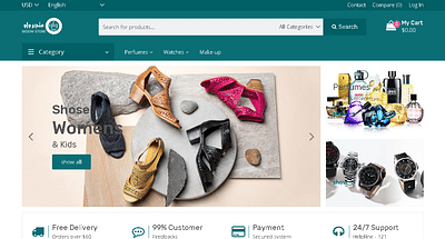 wooow store for ecommerce - Web Applicatie