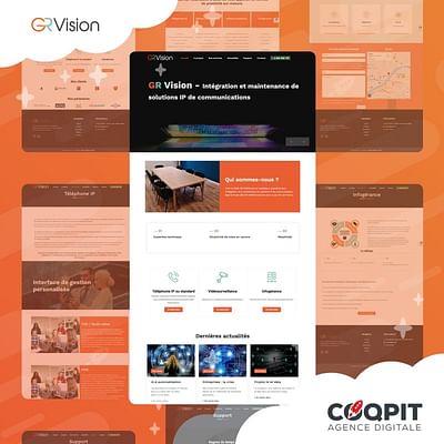 Site Vitrine GR Vision By COQPIT - Création de site internet