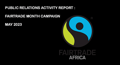 PR Campaign "Fair Trade Month" - Public Relations (PR)