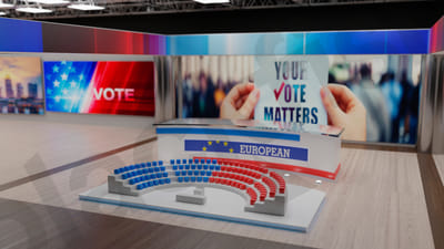 Set VR para Noticiarios y Elecciones - 3D