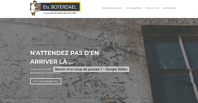 Création site web ETS Boterdael - Webseitengestaltung