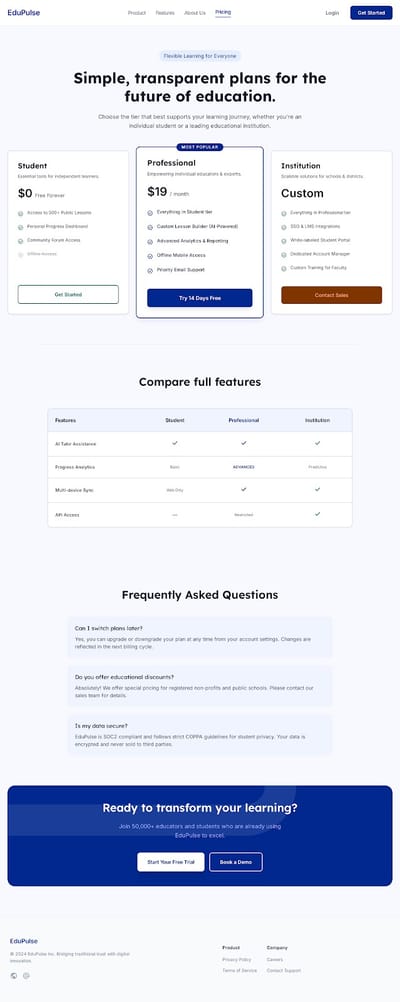 EduPulse: AI-Driven Ecosystem for K-12 Digital Transformation. - Web Application