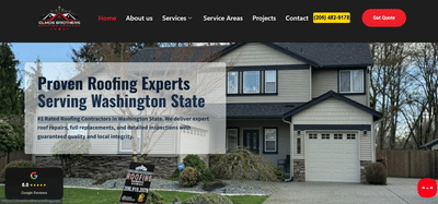 Olmos Brother Roofing - Contractor Website & Lead Generation Platform - Website Creation