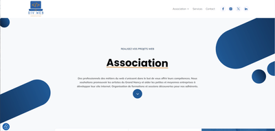Création du site web de l'association Div Web - Application web