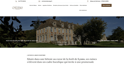 Création du site internet de l'abbaye de mortemer - Création de site internet