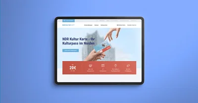 Webdesign für die NDR Kultur Karte - Webseitengestaltung