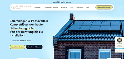 Webseite für ein Solar-Unternehmen - SEO