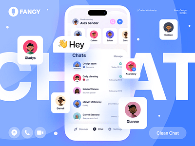 Clean Chat app (Mobile UX/UI) - Ergonomy (UX/UI)