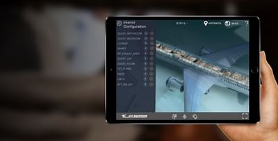 Jet Vision – app for private jet customers - 3D