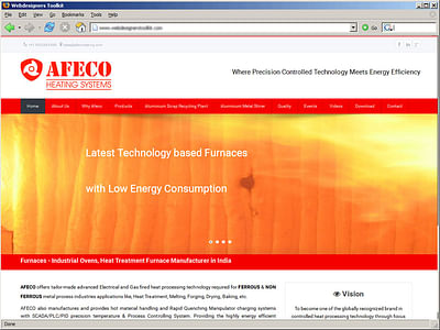Afeco Heating - Website Creation