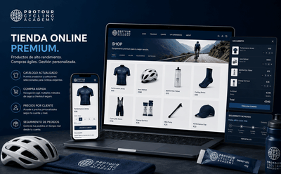 Protour Cycling Academy — Ecommerce y plataforma digital para ciclista - App móvil