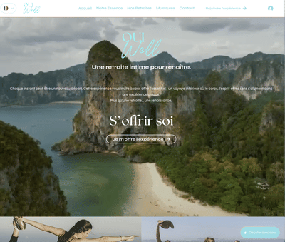 Site web pour retraite bien être - SEO