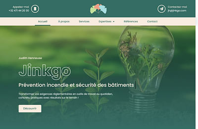 Jinkgo - Site vitrine (multi-pages) - Webseitengestaltung
