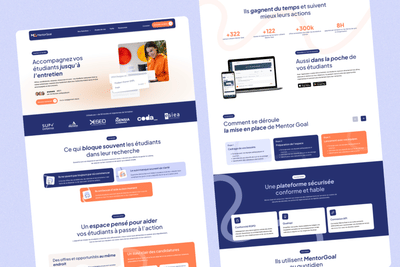 Refonte du site web : Mentor Goal - Website Creatie