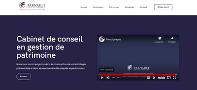 Site Wordpress - Farnault Investissement - Référencement naturel