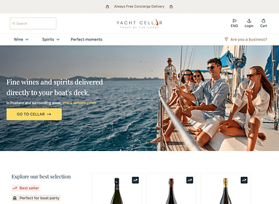 Specialized wine ecommerce - Application web