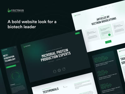 VECTRON | A Bold Design for a Biotech leader - Ergonomie (UX/UI)