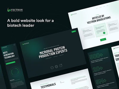 VECTRON | A Bold Design for a Biotech leader - Usabilidad (UX/UI)