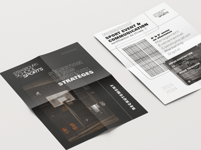 Flyer School of sport - Grafikdesign