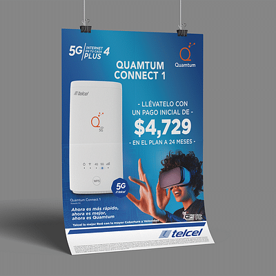 Quamtum Connect 1 5G (Telcel) - Branding & Positionering