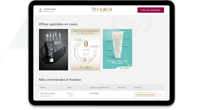 Plateforme de prise de commande interne - Application web