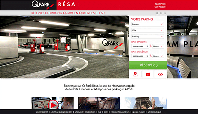 Q-PARK RESA - Création de site internet