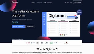 Digiexam: No.1 assessment software in Scandinavia - Webseitengestaltung