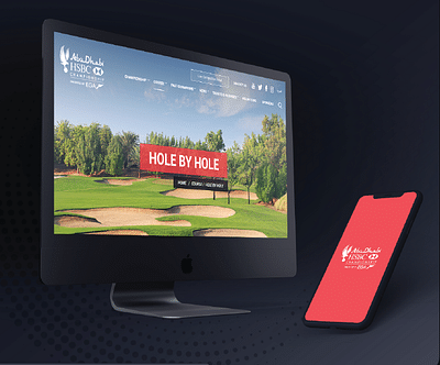 HSBC Golf Championship- Website and Mobile App - Website Creation