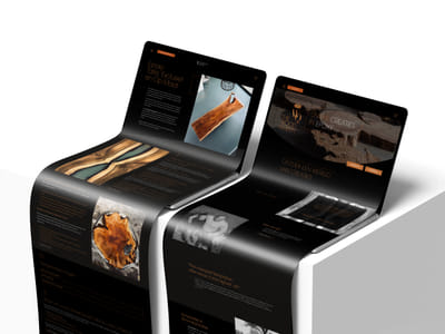 Woodmasters – Premium Wix Studio Website voor Exclusieve Epoxytafels - Création de site internet