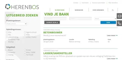 Responsive vacature platform - Website Creatie