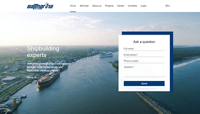 Shipbuilding company website - Website Creation