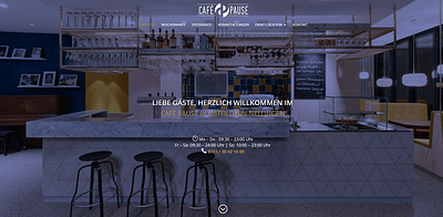 Webdesign Cafe Pause - Webseitengestaltung