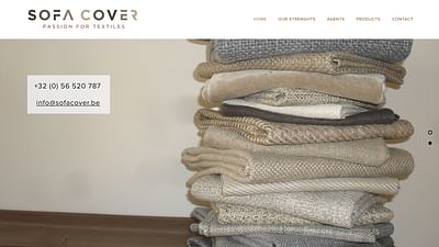 Website design voor Sofa Cover