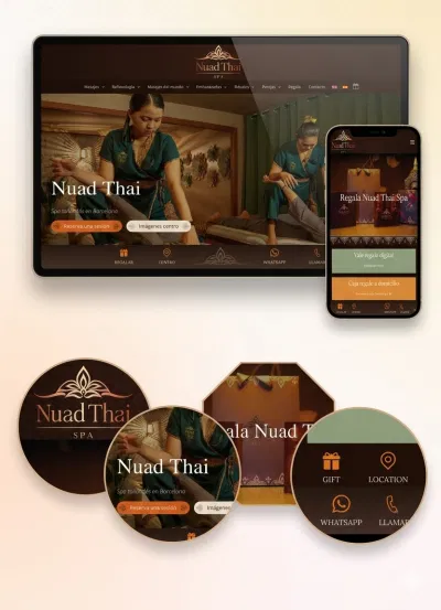 Diseño web y SEO Nuad Thai Spa - Website Creation