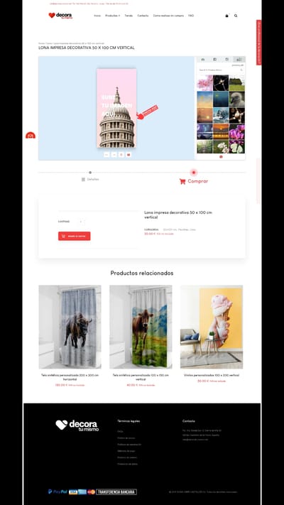 Web ecommerce - Diseño Gráfico