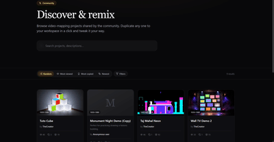 VJ Studio - Application web