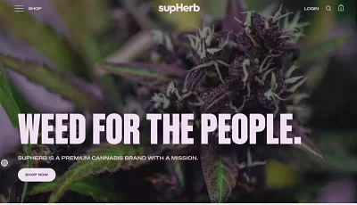 supHerb - Weed for the People HHC & CBD Shop - Website Creatie