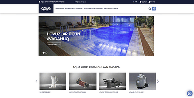 Website development for the Aqua Project - E-commerce