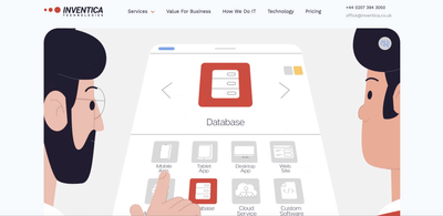 Inventica: Marketing-Optimized IT Company Website - Usabilidad (UX/UI)