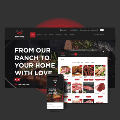 E-commerce Website - Meat & More - E-commerce
