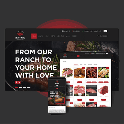 E-commerce Website - Meat & More - Website Creation
