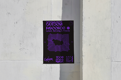 Outdom Records x Groom - Grafikdesign