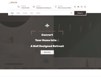 Home Remodeling Project - Création de site internet