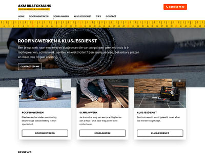 Nieuwe website voor AKM Braeckmans - Création de site internet