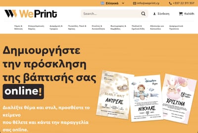 Custom WordPress Website WePrint - Website Creatie