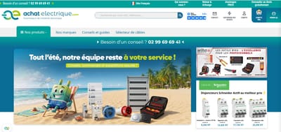 Site e-commerce d’Achat Électrique – PrestaShop B2B/B2C connecté à EBP - E-commerce