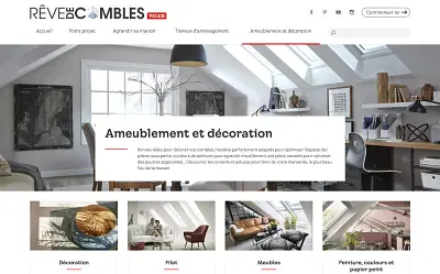 Création d’un média digital autour des combles - Référencement naturel